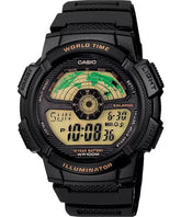 Casio, Men’s Watch Sport Collection Digital, Black Dial Black Resin Band, AE-1100W-1BVDF